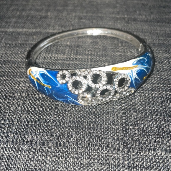 Egyptian Bracelet, Silver&Lapis lazuli - Picture 1 of 6
